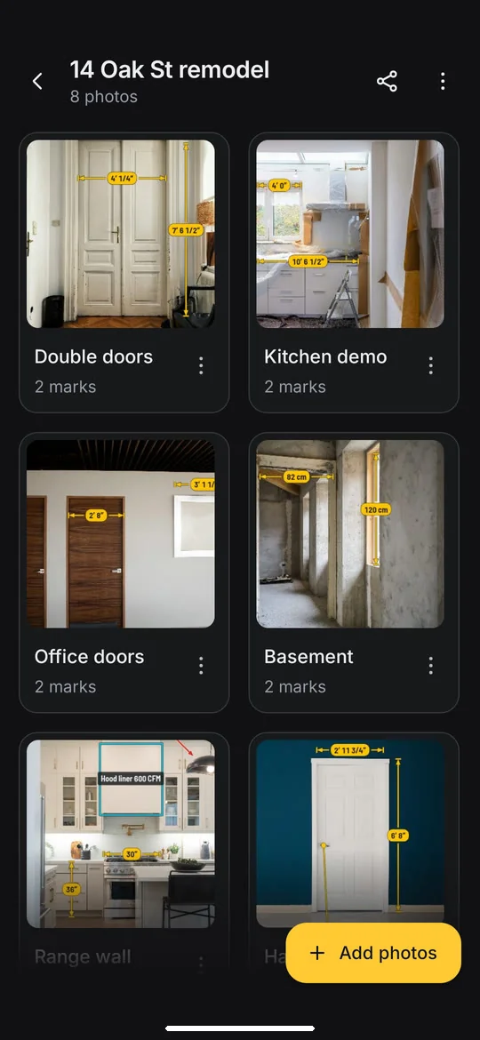 DimSnap: One project per job