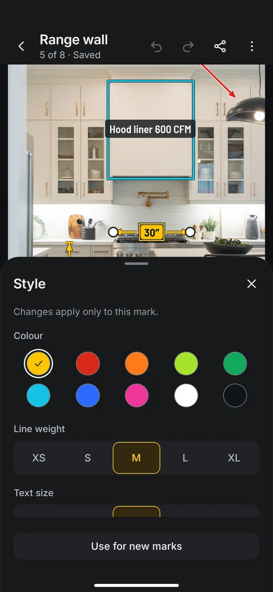 DimSnap: Ten colours, five line weights
