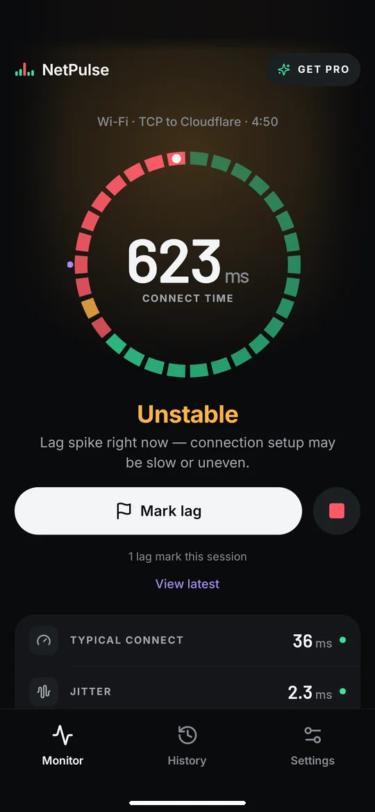 NetPulse: Lag hit? Mark it