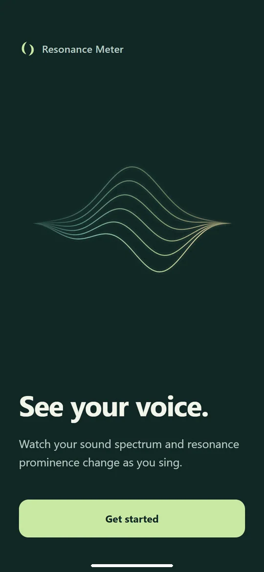 Resonance Meter: See your voice