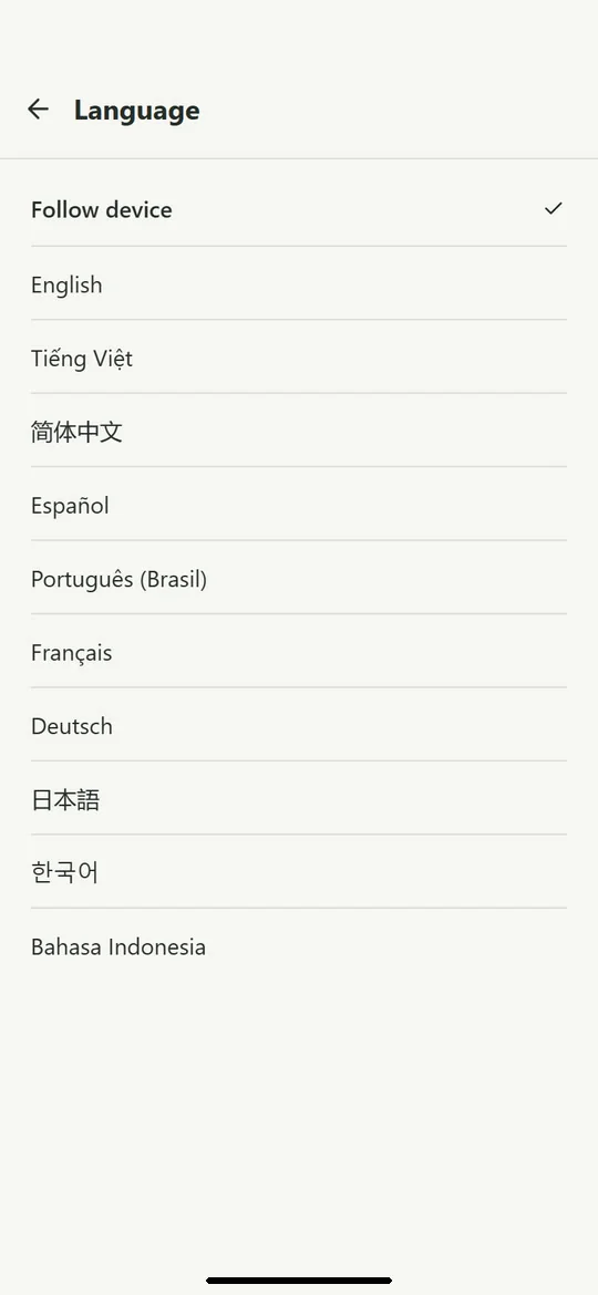 Resonance Meter: Available in ten languages