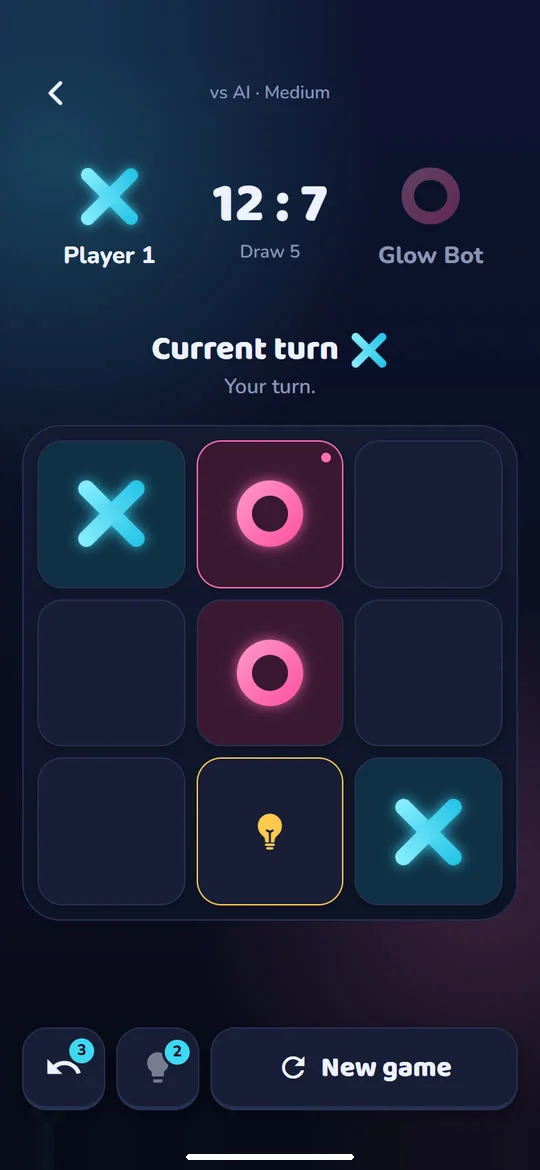 Tic Tac Toe: Stuck? Ask for a hint